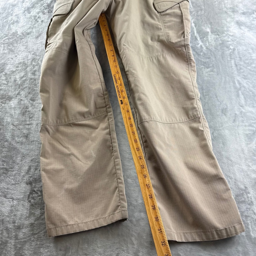 5.11 Tactical Pants Mens 36x32 Khaki Ripstop Cargo Multi-Pocket Work (1701) - Picture 9 of 11